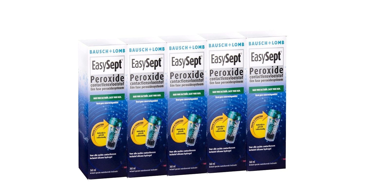 EasySept Voordeelpakket (5x360ml) - Lenzenvloeistof > | 123Optic.com